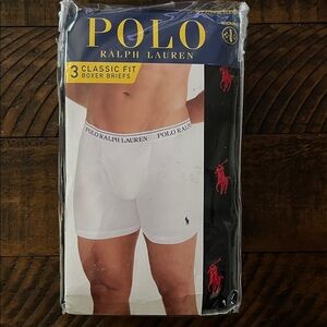 Polo by Ralph Lauren Men's Classic White Boxer Briefs